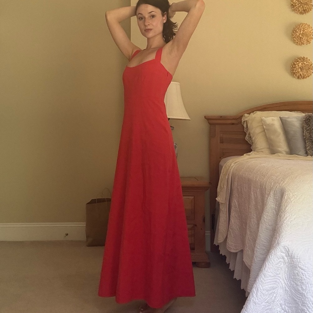 Theory Red Maxi Dress